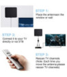 Indoor Digital TV Antenna HDTV Antena TV Radius Aerial Surf Fox DVB-T2 DVB-T ATSC ISDB TV Interior Antennas Amplifier ANT2325+