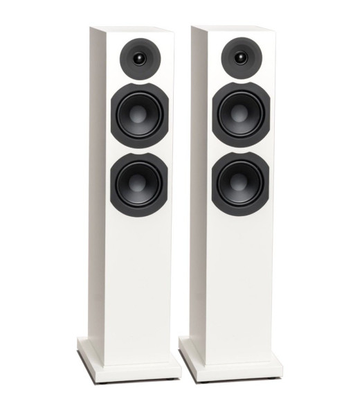 System Audio Saxo 40 Gulvhøjttaler Hvid satin (pr. par)