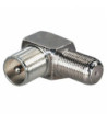 Aurora coax vikelstik - IEC plug / IEC jack 9