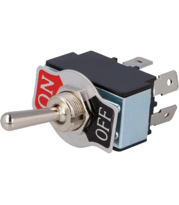 MAXI vippekontakt - 2P ON-OFF 20A/12Vdc (DPST) R13-28F-01-HPH