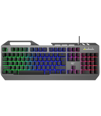 HAVIT KB418L GAMING TASTATUR - TASTATUR MED METAL TOPPLADE