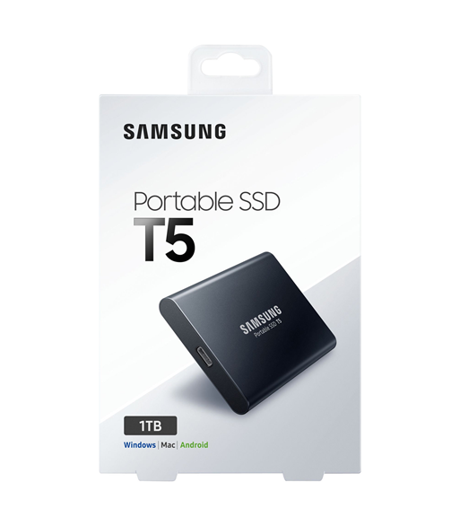 SAMSUNG PORTABLE SSD T5 SSD MU-PA1T0 1TB USB 3.1 GEN 2 - EXTERNAL HARD DRIVES