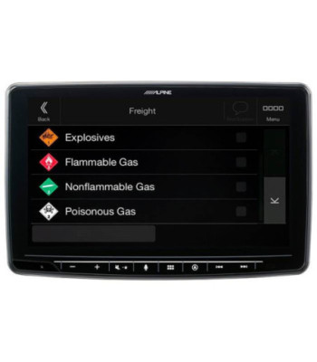 Alpine INE-F904DC Halo9 med navi og truck kort
