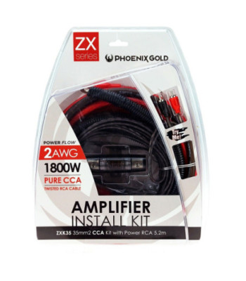 Phoenix Gold ZXK35 35mm² car amplifier cable connection set wiring kit