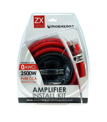 Phoenix Gold ZXK50 50mm² car amplifier cable connection set wiring kit