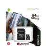 64GB Micro SD kort med adapter - Kingston