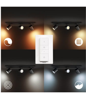 PHILIPS HUE RUNNER 3 SPOT SORT M/REMOTE - SPOT