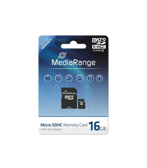 MediaRange Micro SDHD kort 16GB MediaRange Micro SDHD kort 16GB