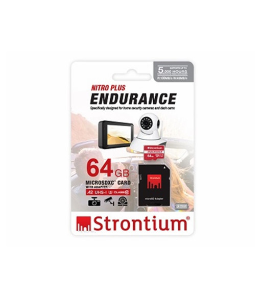 ENDURANCE A2 Micro SD kort m. SD adapter - 64GB ENDURANCE A2 Micro SD kort m. SD adapter - 64GB