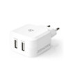 Vægoplader  Hurtigopladningsfunktion 2x USB-A