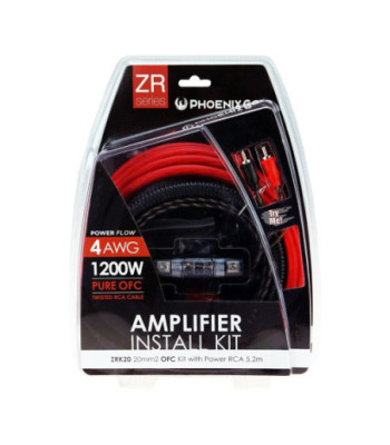 Phoenix Gold ZRK20 20mm² car amplifier cable connection set wiring kit