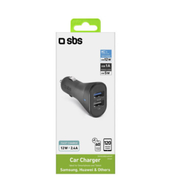 SBS 12W biloplader. Sort