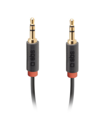 SBS mini jack kabel. 1,5m. Sort