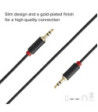 SBS mini jack kabel. 1,5m. Sort