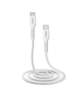 SBS USB C til Lightning kabel. 1m. Hvid
