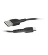 SBS USB C til USB A kabel. 1,5m. Sort