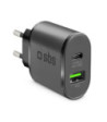 SBS 25W oplader. Sort